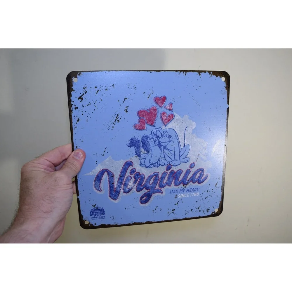 Disney Parks Epcot American Adventure VIRGINIA Metal 10